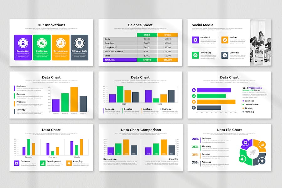 极简商业计划书项目策划PPT模板 - 顶尖PPT