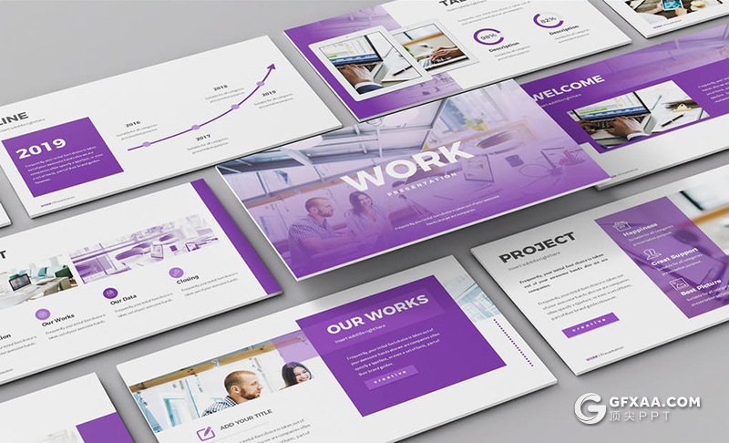 30页3种配色商务风格多用途PPT模板 - 顶尖PPT