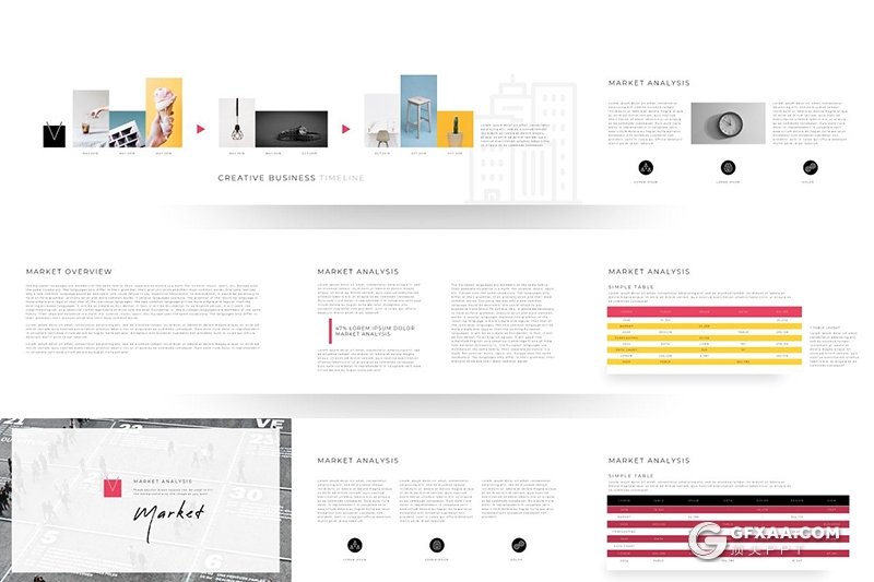 170页创意图片剪影高逼格国外PPT模板 - 顶尖PPT