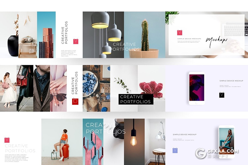 170页创意图片剪影高逼格国外PPT模板 - 顶尖PPT