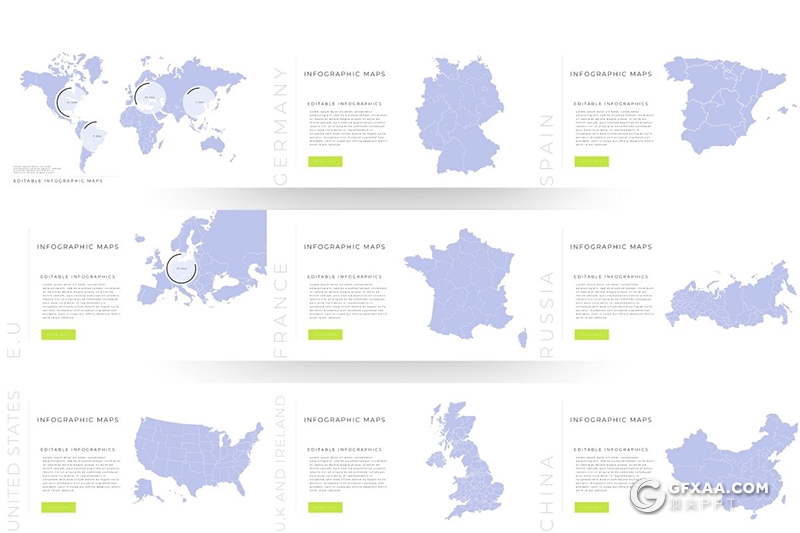 170页创意图片剪影高逼格国外PPT模板 - 顶尖PPT