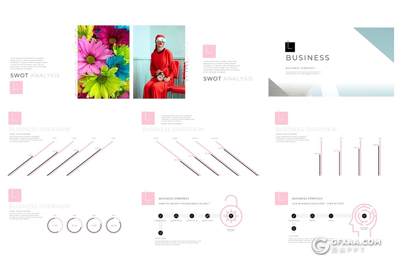 170页简约文艺高逼格国外PPT模板 - 顶尖PPT