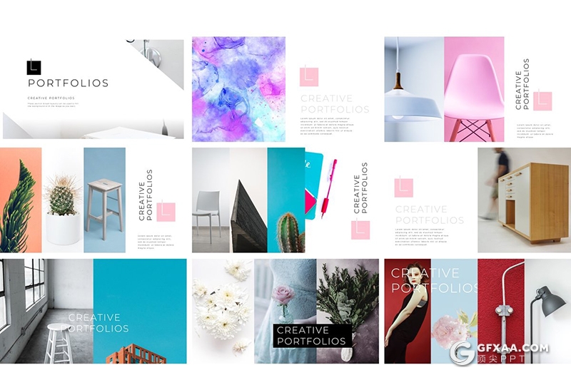 170页简约文艺高逼格国外PPT模板 - 顶尖PPT