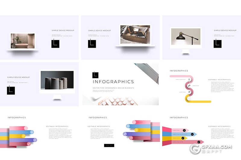 170页简约文艺高逼格国外PPT模板 - 顶尖PPT