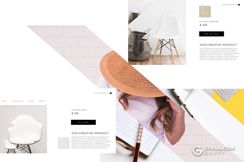 170页简约文艺高逼格国外PPT模板 - 顶尖PPT