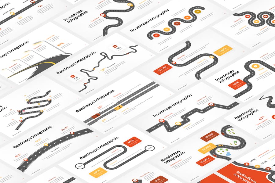 路线图规划信息展示发展方案Keynote模板 - 顶尖PPT