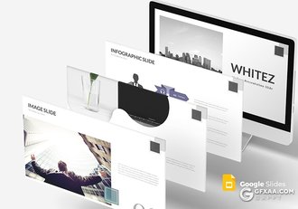 30页5种配色商务工作汇报通用Google slides模板 - 顶尖PPT