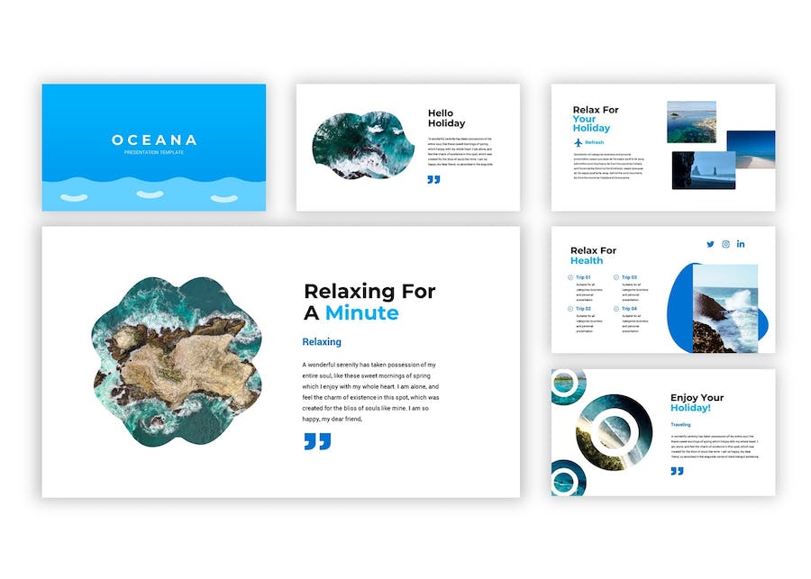 海洋主题展示设计营销方案PPT模板 - 顶尖PPT