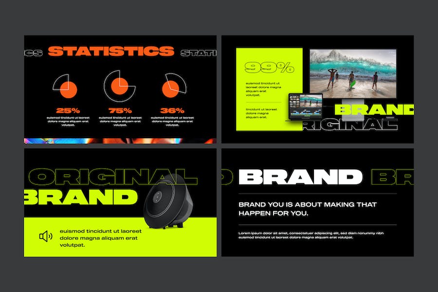 时尚杂志风格PPT模板 - 顶尖PPT