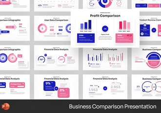 业务对比分析竞争方案PPT模板 - 顶尖PPT