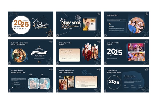 新年活动策划PowerPoint模板 - 顶尖PPT