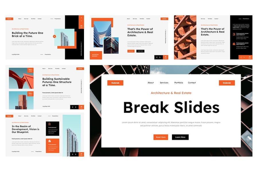 建筑设计房地产项目介绍Keynote模板 - 顶尖PPT