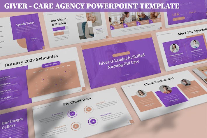 养老院机构宣传推广PPT模板 - 顶尖PPT