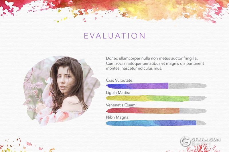 20页4:3规格创意水彩风格Google slides模板 - 顶尖PPT