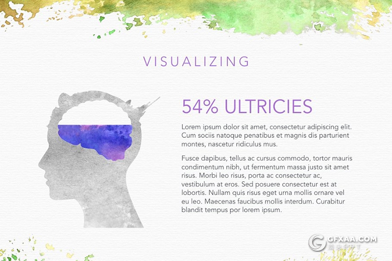 20页4:3规格创意水彩风格Google slides模板 - 顶尖PPT