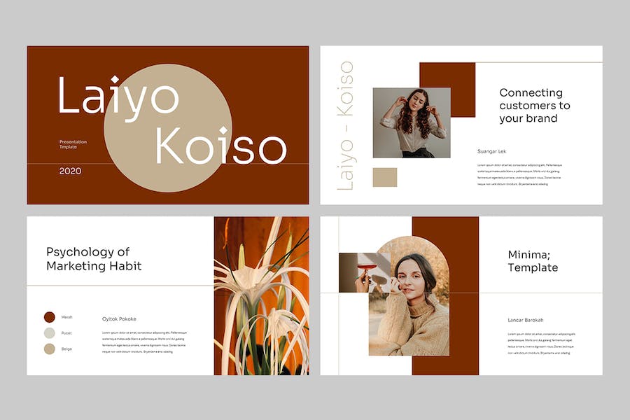 时装发布会时尚品牌介绍keynote模板 - 顶尖PPT