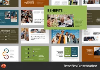 项目效益成果展示方案PPT模板 - 顶尖PPT