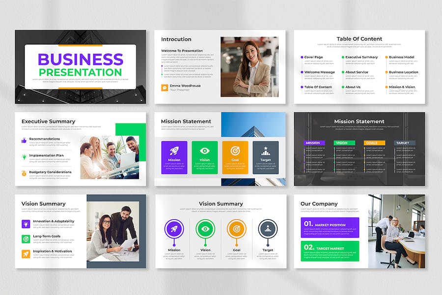 极简商业计划书项目策划PPT模板 - 顶尖PPT