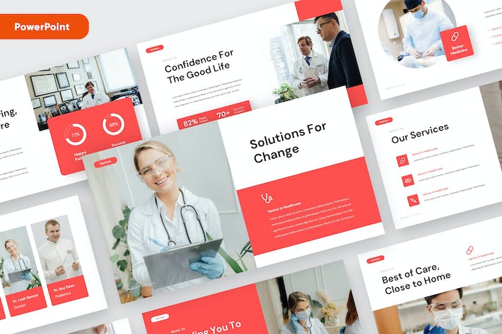 医疗健康诊疗方案展示PPT模板 - 顶尖PPT
