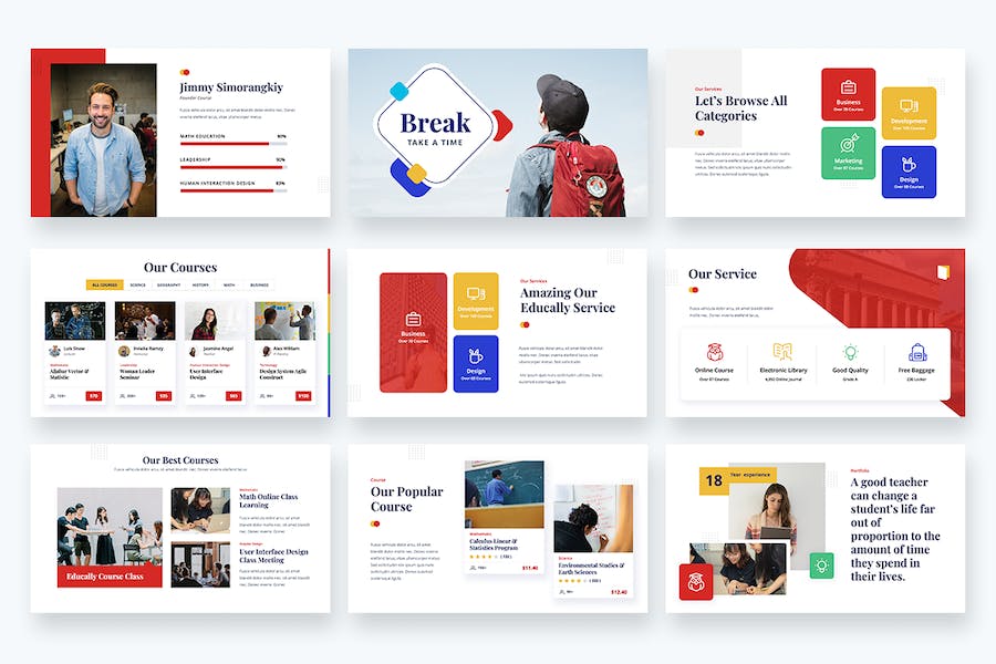 教育课程讲解主题演讲Keynote模板 - 顶尖PPT