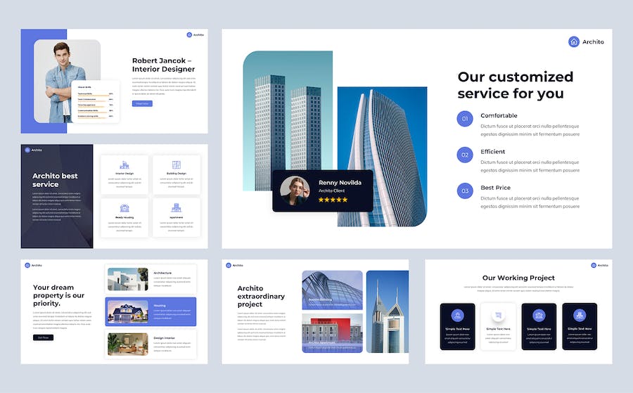 房地产建筑物业管理PPT模板 - 顶尖PPT