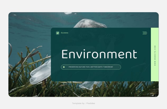 环境生态保护绿色发展PPT模板 - 顶尖PPT