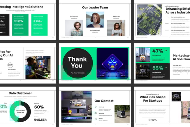 人工智能初创平台PPT模板 - 顶尖PPT