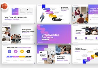 创意流程信息图形PPT模板 - 顶尖PPT