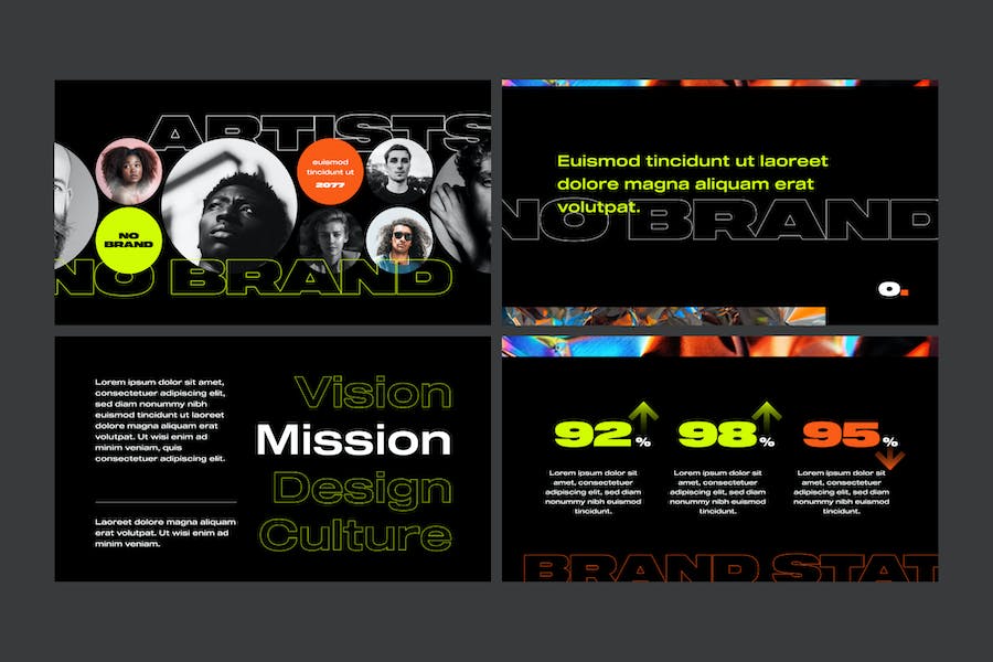 时尚杂志风格PPT模板 - 顶尖PPT