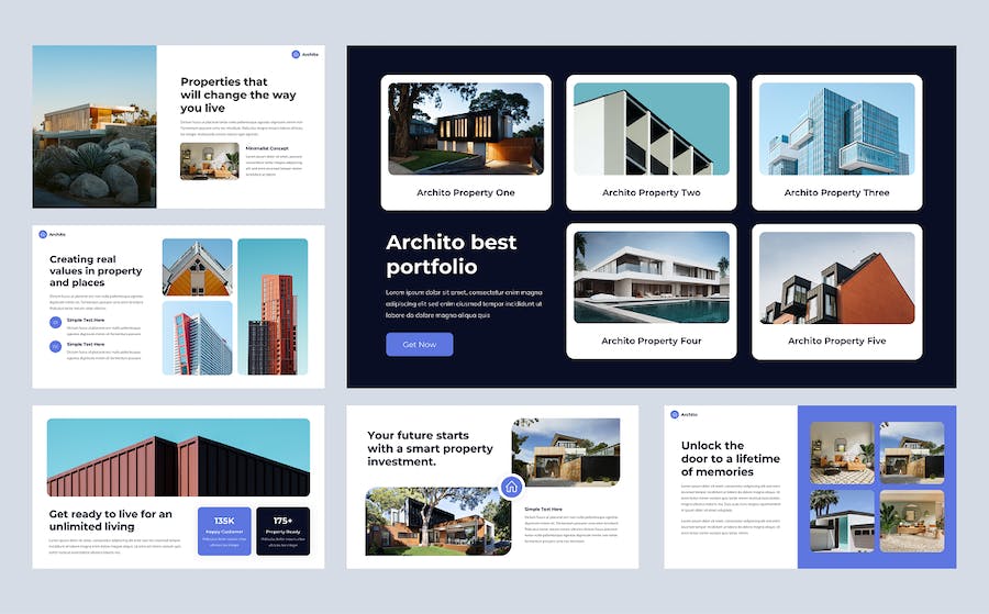 房地产建筑物业管理PPT模板 - 顶尖PPT