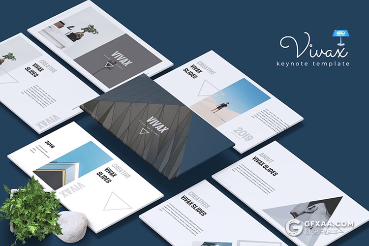 30页极简商务风格keynote模板 包含5种配色模板 - 顶尖PPT