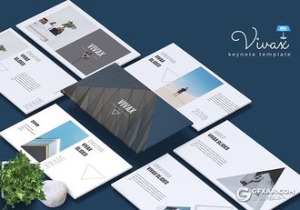 30页极简商务风格keynote模板 包含5种配色模板 - 顶尖PPT