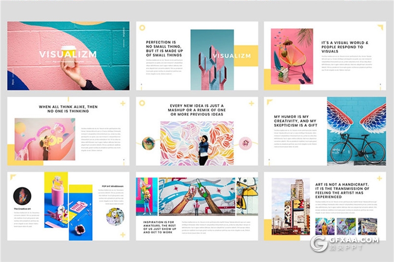 36页企业个人创意作品展示keynote模板 - 顶尖PPT