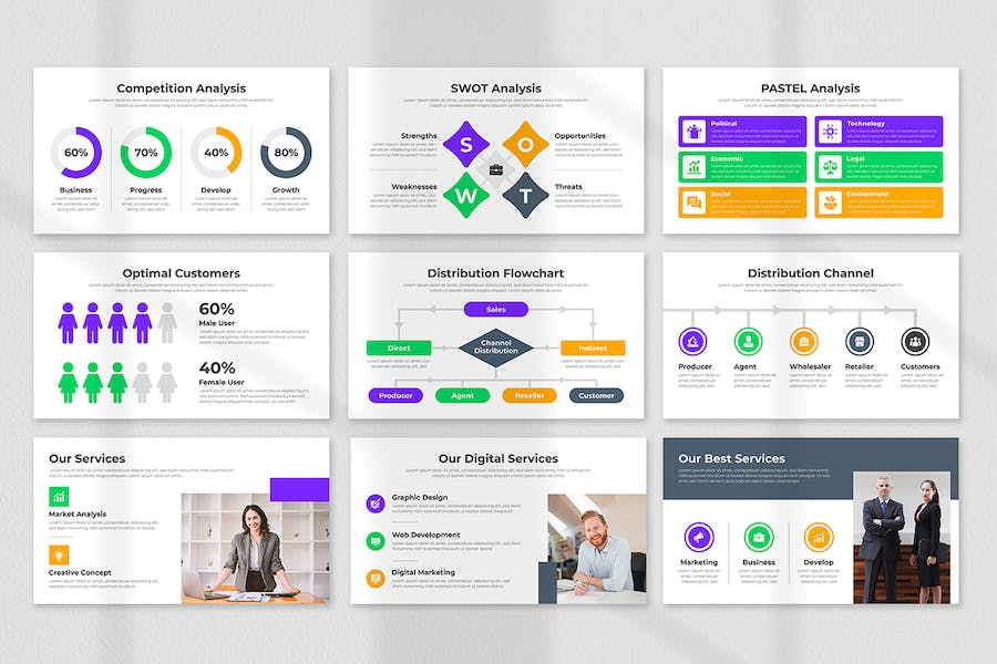 极简商业计划书项目策划PPT模板 - 顶尖PPT