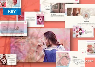 54页春季摄影/个人写真照片展示keynote模板 - 顶尖PPT