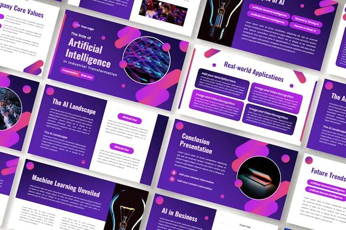 人工智能大模型研发PPT模板 - 顶尖PPT