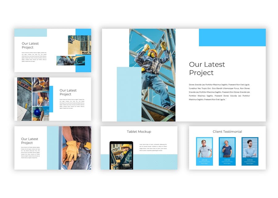 建筑施工项目管理讲述Keynote模板 - 顶尖PPT