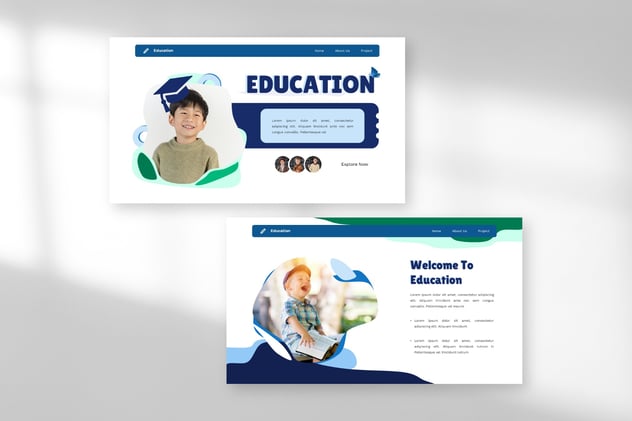 教育介绍幼儿园简报PPT模板 - 顶尖PPT