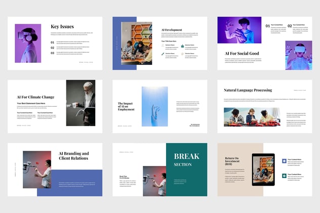 人工智能商业主题keynote模板 - 顶尖PPT