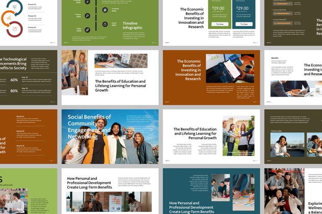 项目效益成果展示方案PPT模板 - 顶尖PPT