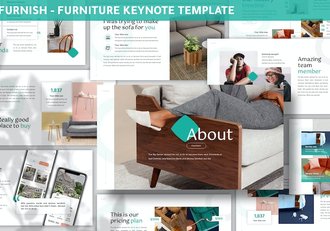 家具室内设计装修方案展示Keynote模板 - 顶尖PPT