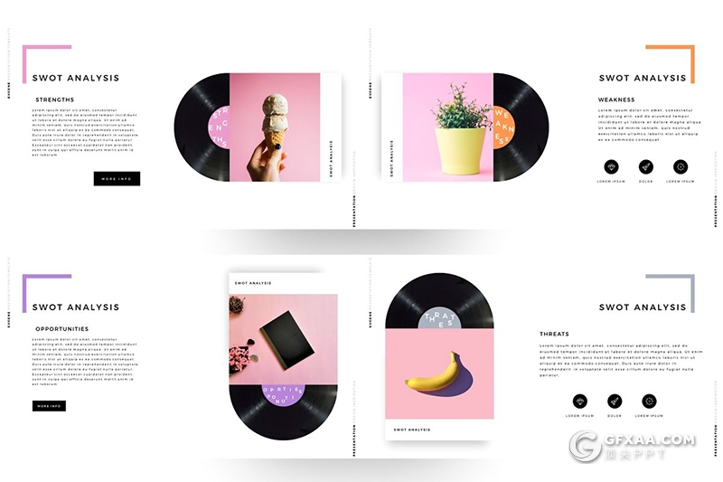 130页国外精美微粒体简约风格PPT模板 - 顶尖PPT