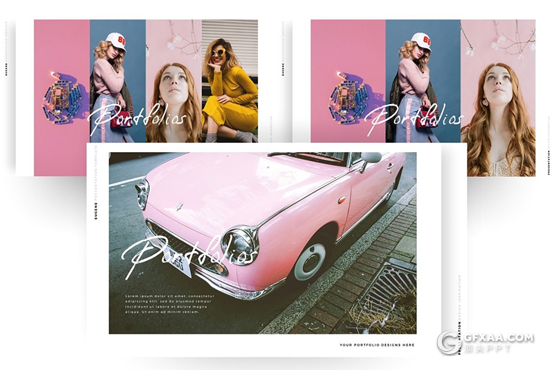 130页国外精美微粒体简约风格PPT模板 - 顶尖PPT