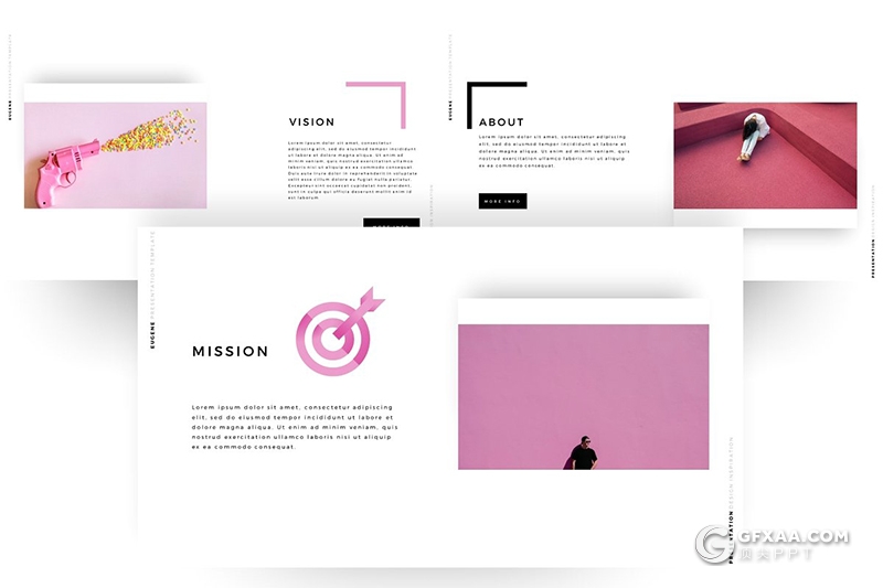 130页国外精美微粒体简约风格PPT模板 - 顶尖PPT