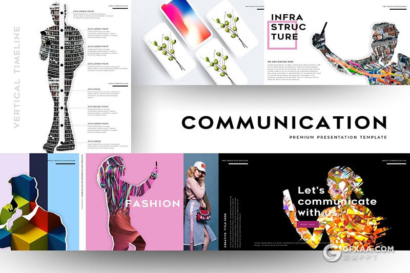 102页国外创意人物剪影图片多用途ppt模板 - 顶尖PPT