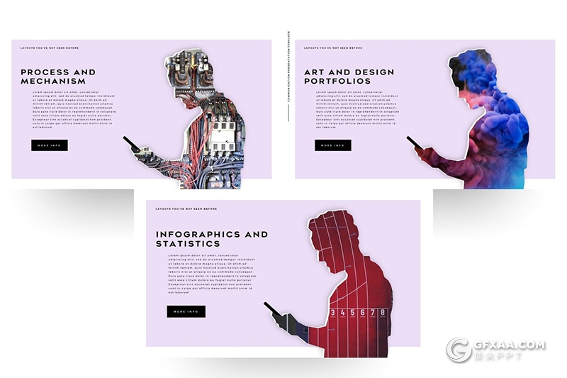 102页国外创意人物剪影图片多用途ppt模板 - 顶尖PPT