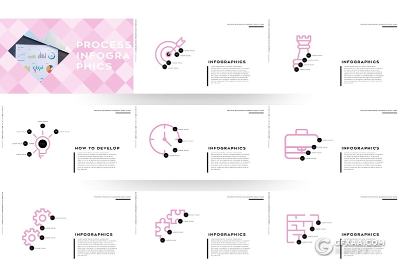 102页国外创意人物剪影图片多用途ppt模板 - 顶尖PPT