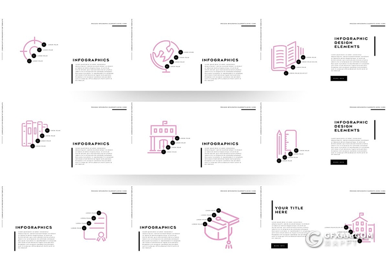102页国外创意人物剪影图片多用途ppt模板 - 顶尖PPT