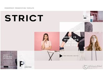 140页欧美简约时尚风格PPT模板 - 顶尖PPT