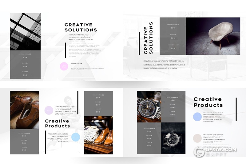 140页欧美简约时尚风格PPT模板 - 顶尖PPT